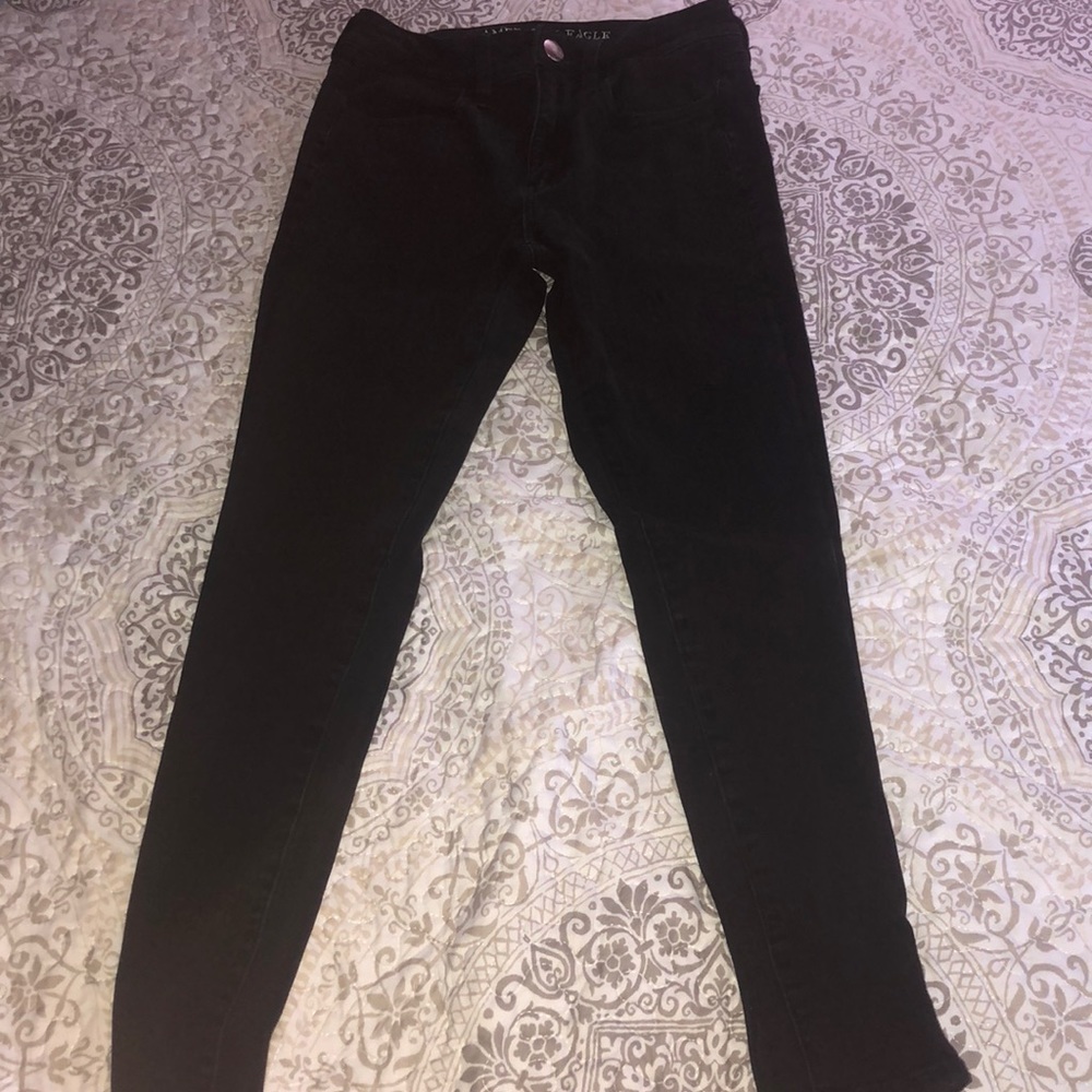 American Eagle black denim jeans